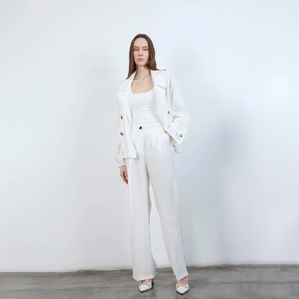 بنطلون نسائى بزر