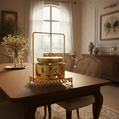 قدر ساخن معلق بتصميم القمر - سعة 6 لتر