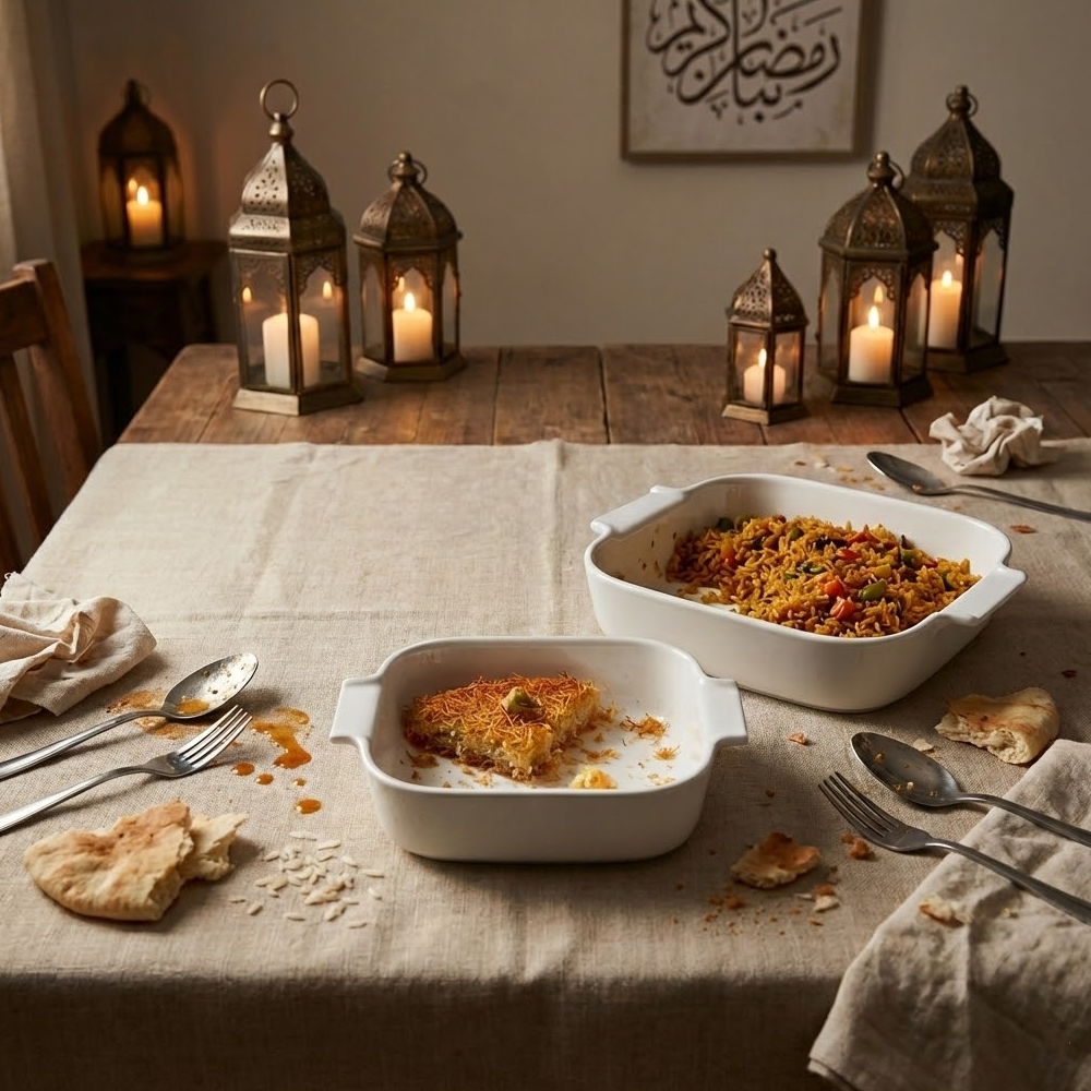 صينية فرن سيراميك مربعة