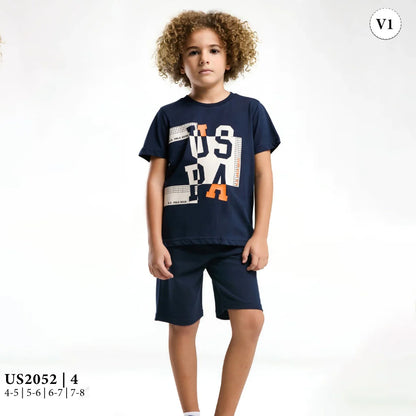 طقم ولادى كنزة بطبعة