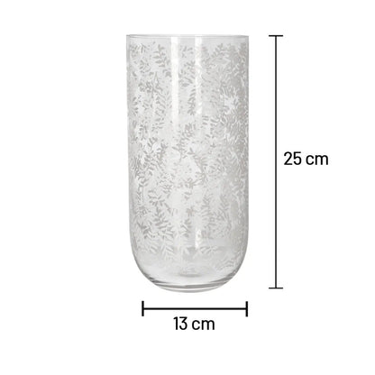 مزهرية زجاجية 25 سم