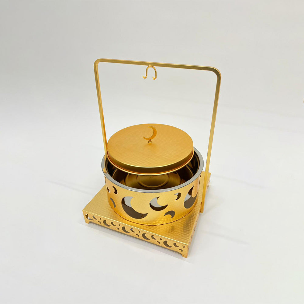 قدر ساخن معلق بتصميم القمر - سعة 6 لتر