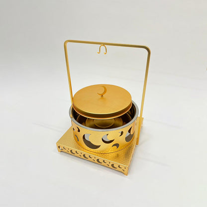 قدر ساخن معلق بتصميم القمر - سعة 6 لتر