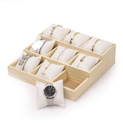 حامل الساعات والأساور من الخش