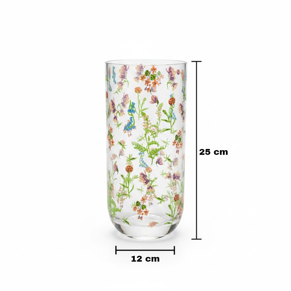 مزهرية زجاجية 25 سم