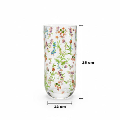 مزهرية زجاجية 25 سم