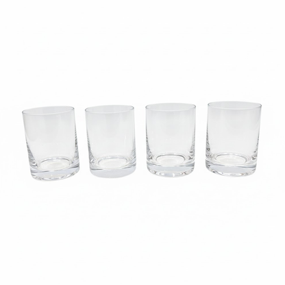 طقم أكواب زجاج شفاف 4 قطع