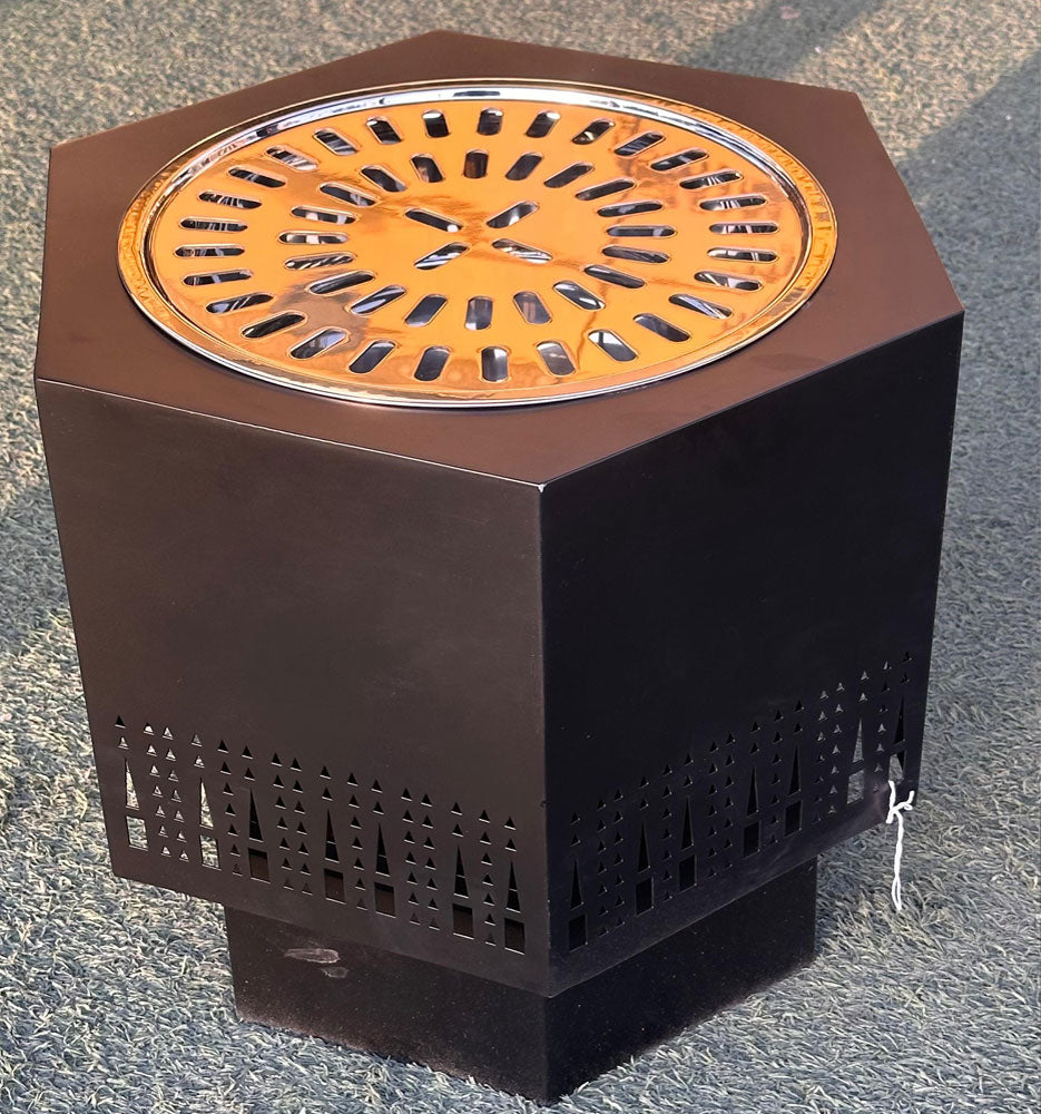 دوة و شواية معدنية سداسي الشكل