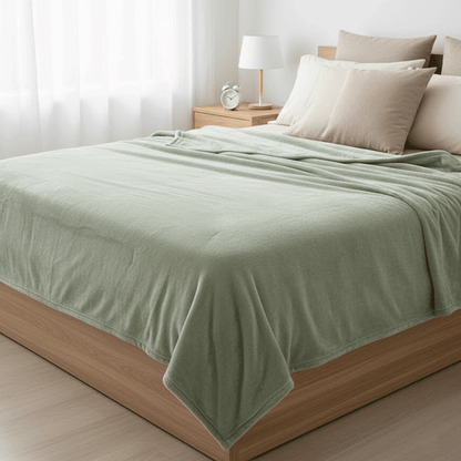 بطانية قطيفة فاخرة ناعمة سادة