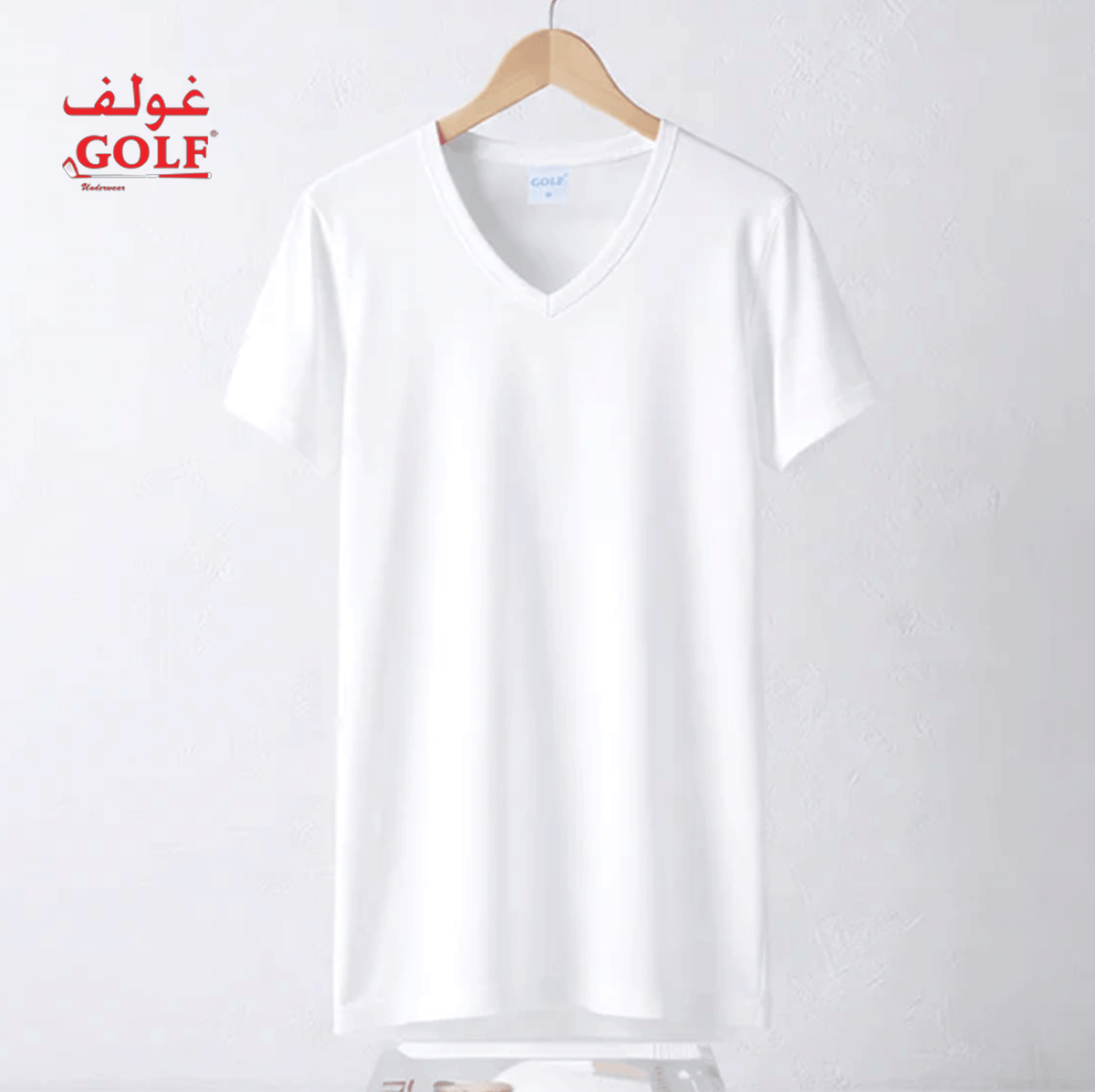 فانلة رقبة V نصف كم / 1قطعة