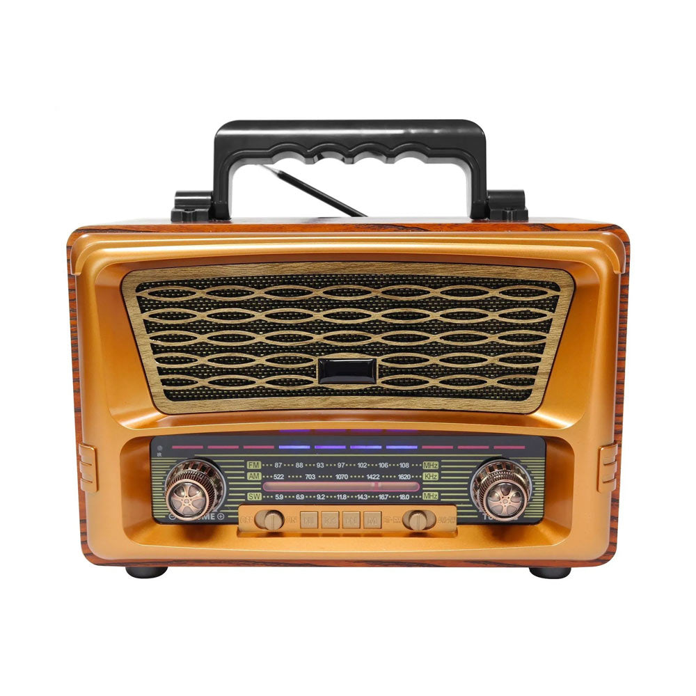جهاز Meier M-1806bt محمول بثلاث نطاقات AM FM Sw، طقم صوت محمول