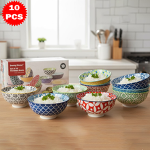 طقم أطباق مزركش ألوان