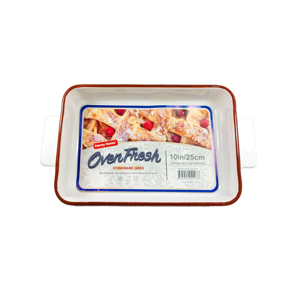 صينية فرن سيراميك مستطيلة