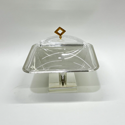 طبق تقديم كيك بغطاء كبير