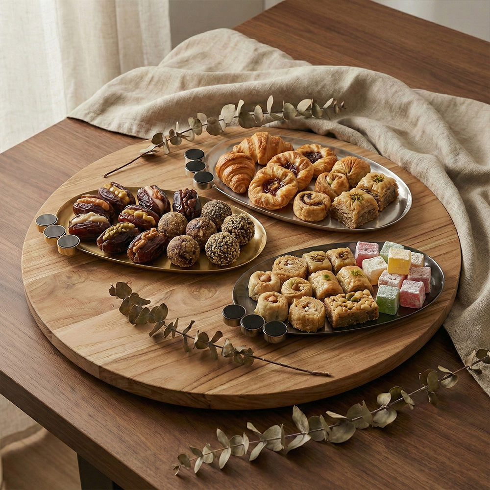 صينية تقديم بيضاوية