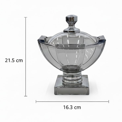 وعاء تقديم زجاجي