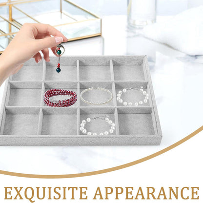 صينية مجوهرات مخملية