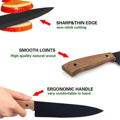 سكين طاهي من الفولاذ المقاوم للصدأ 33 سم