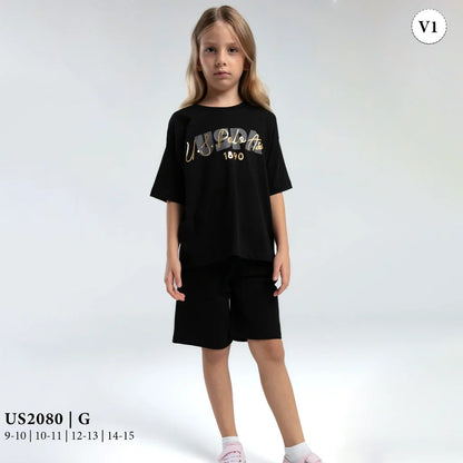 طقم بناتى بطبعة صدر