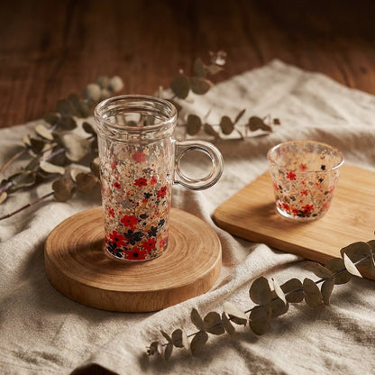 طقم استكانة وفنجان 18 قطعة