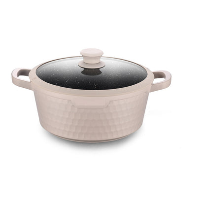 طقم طاجن وأواني طهي جرانيتية غير لاصقة 5 قطع