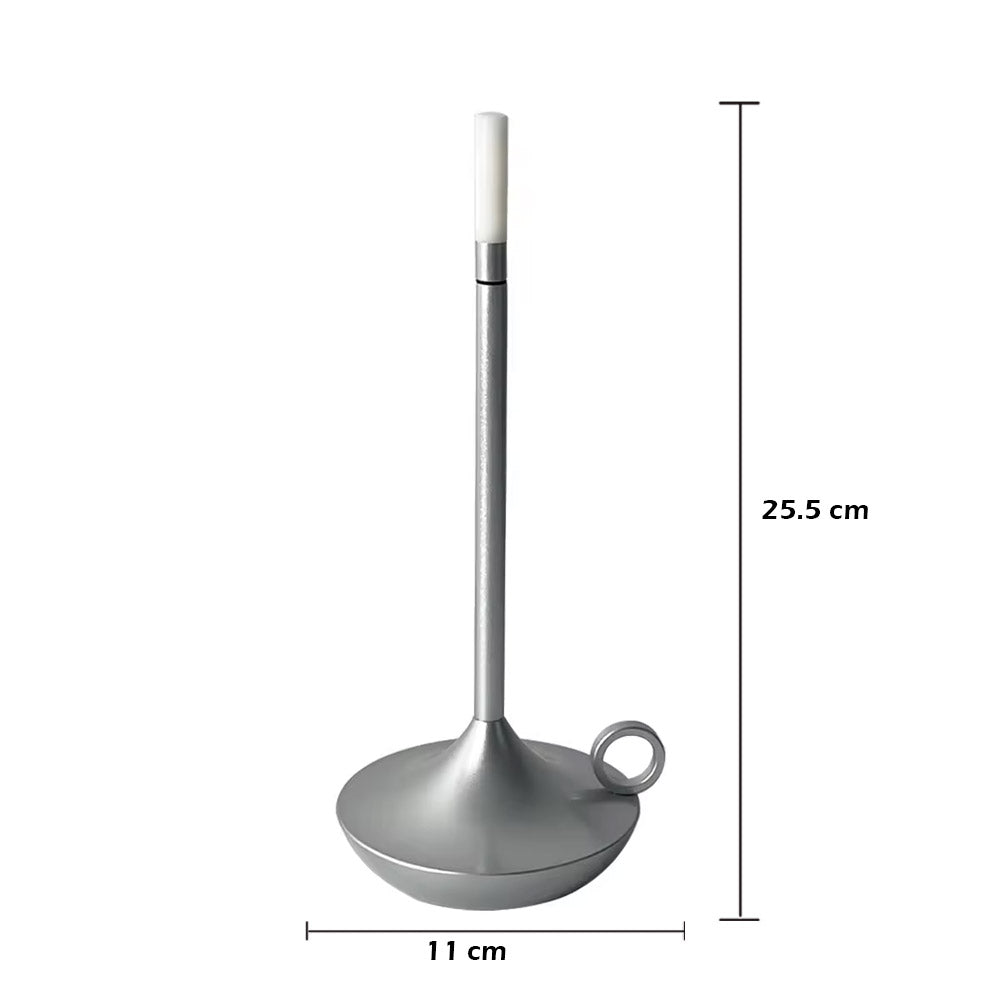مصباح طاولة جيني  - فضي