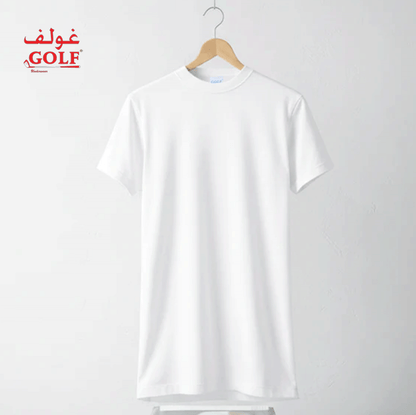فانلة برقبة دائرية مرتفعه نصف كم / 1قطعة