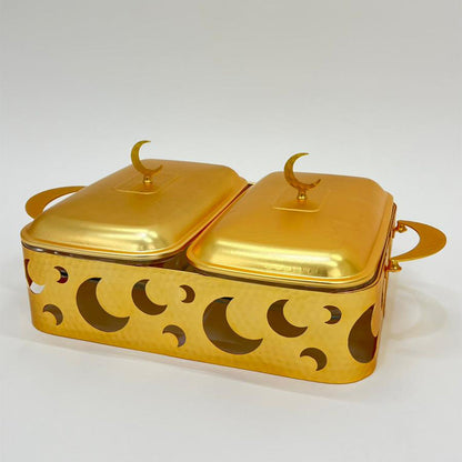 وعاء ساخن مزدوج بتصميم مون