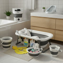مجموعة حوض استحمام قابل للطي
