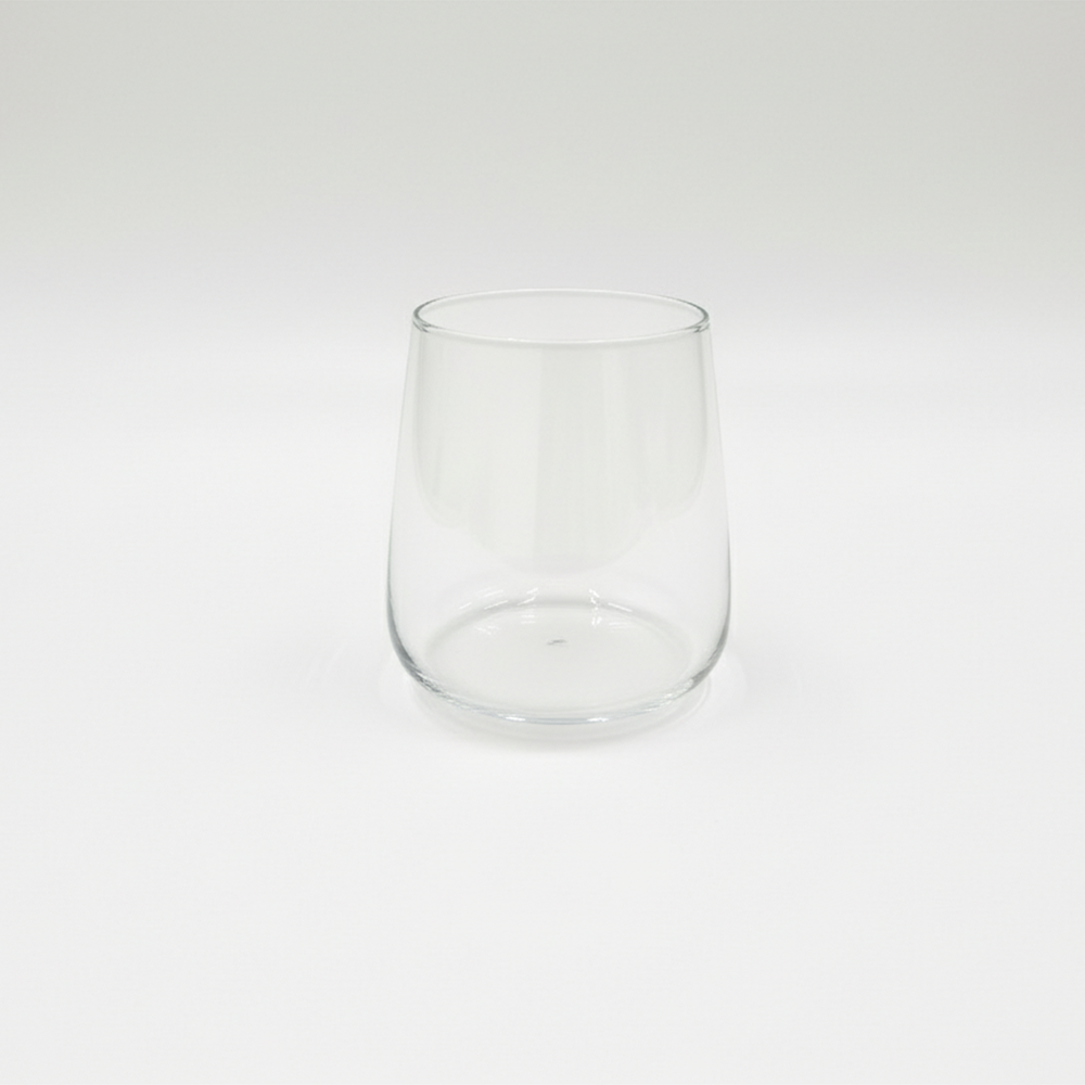 طقم أكواب زجاجية شفافة بيضوية