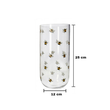 مزهرية زجاجية 25 سم