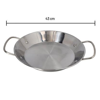 مقلاة مأكولات من الفولاذ المقاوم للصدأ