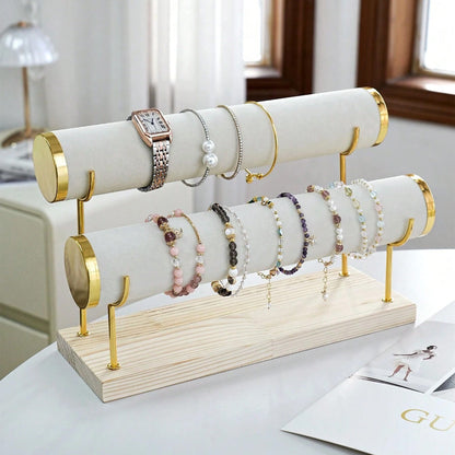 حامل زوجي لتنظيم المجوهرات والساعات