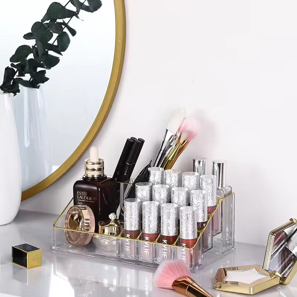 منظم مستحضرات التجميل 16 حجرة 21.7 سم