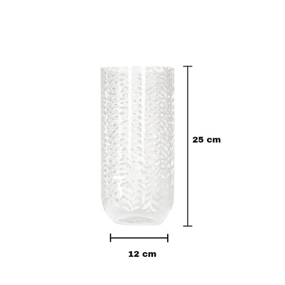 مزهرية زجاجية 25 سم