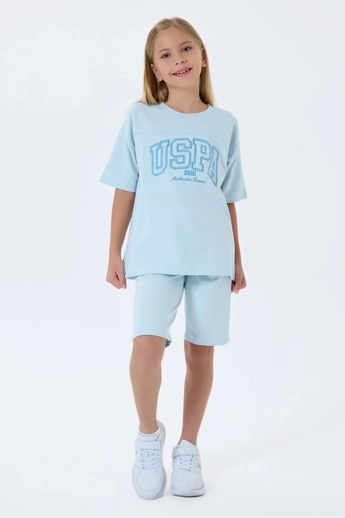 طقم اطفال بناتي U.S POLO