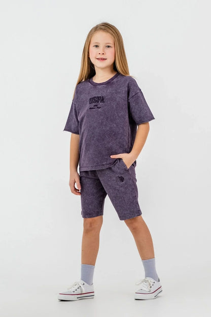 طقم اطفال بناتي U.S POLO