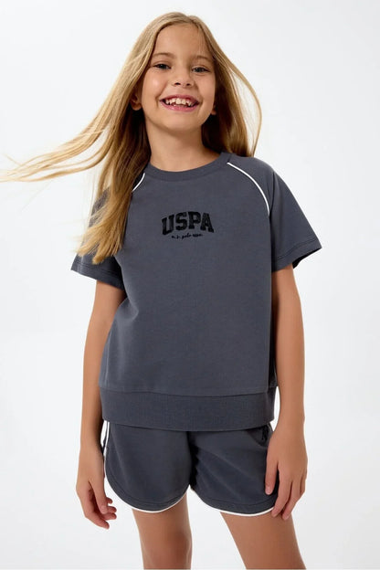 طقم اطفال بناتي U.S POLO