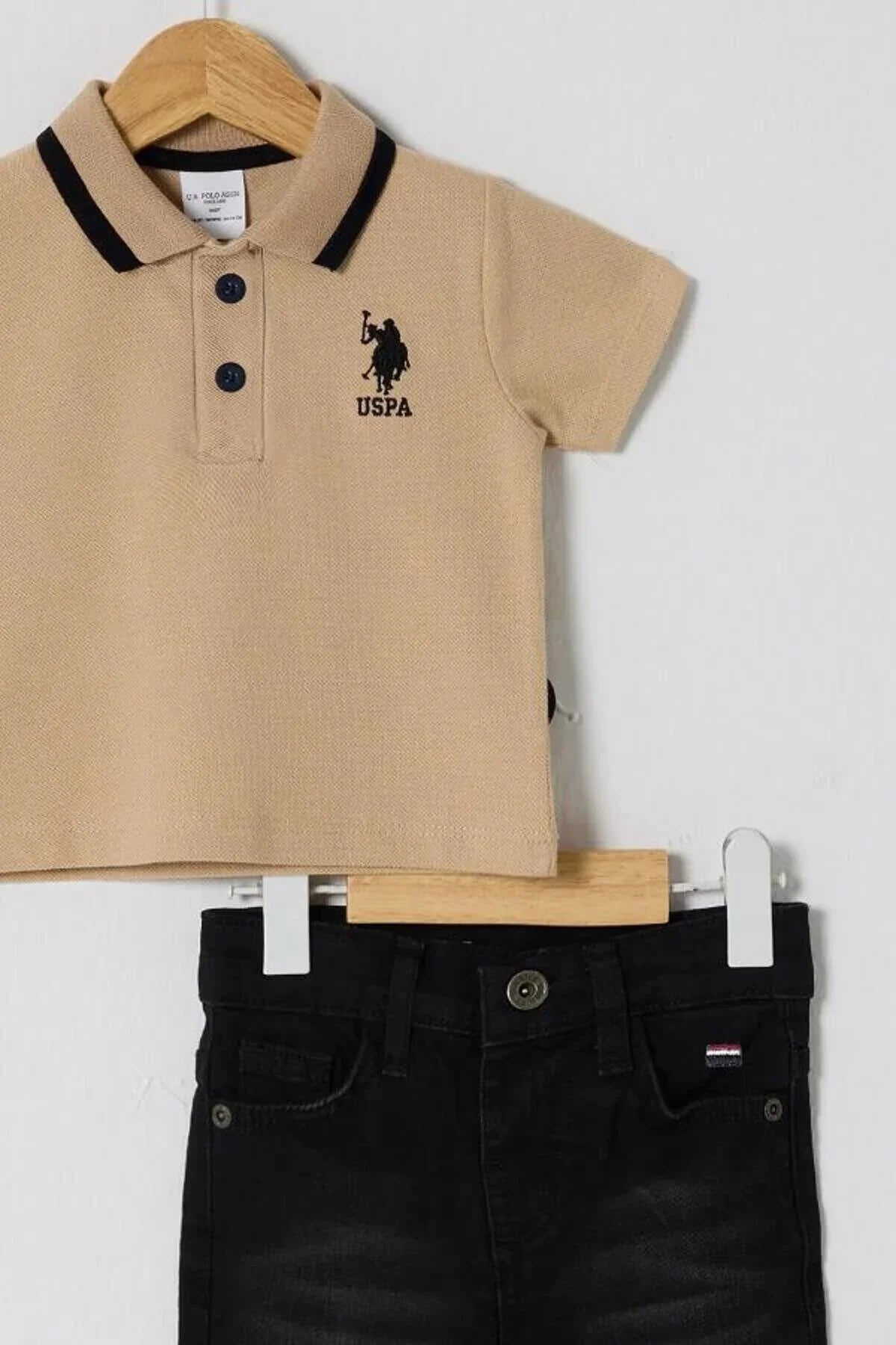 U.S POLO طقم بيبي