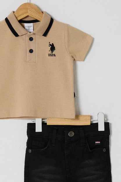 U.S POLO طقم بيبي