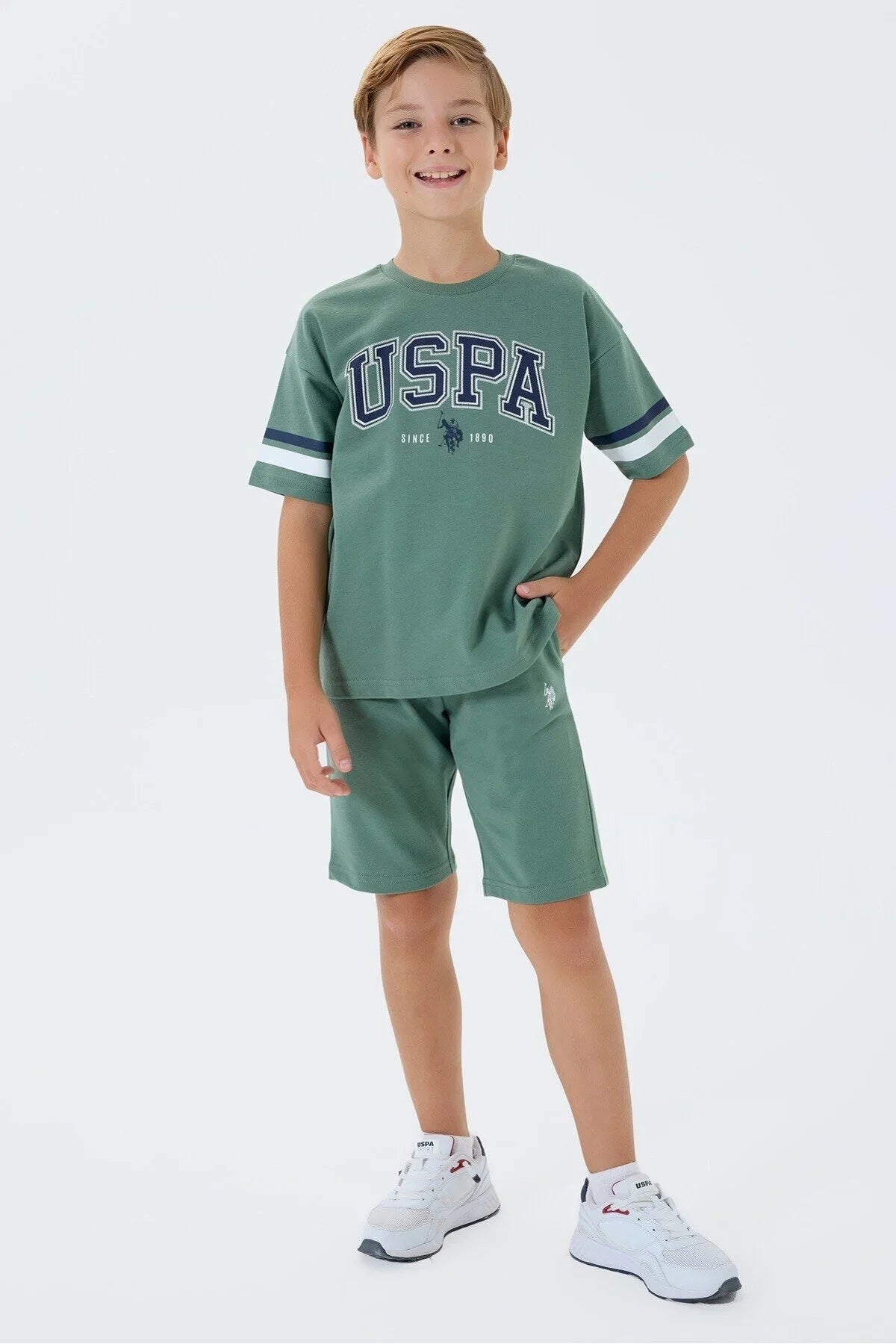 طقم اطفال ولادي U.S POLO