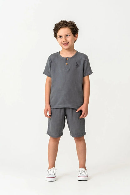 طقم اطفال ولادي U.S POLO