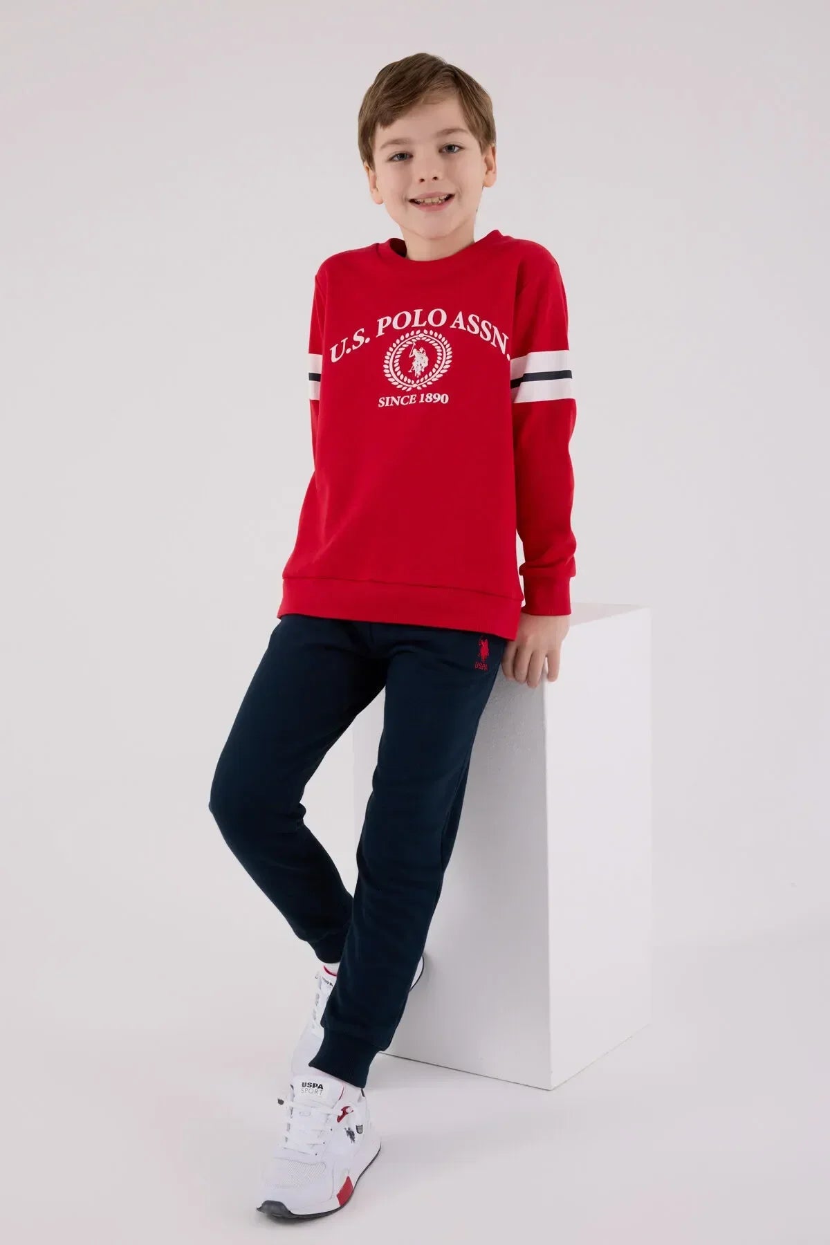 طقم ولادي بناتي U.S POLO