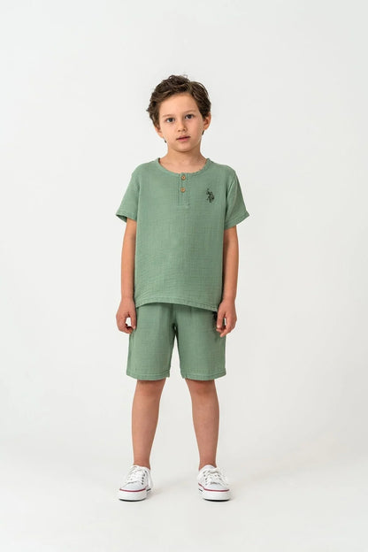 طقم اطفال ولادي U.S POLO