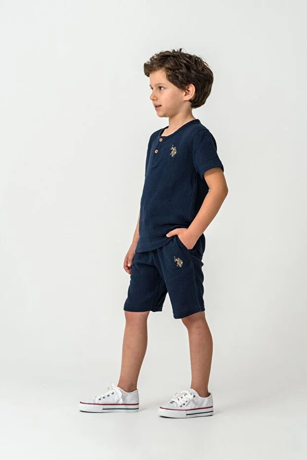 طقم اطفال ولادي U.S POLO