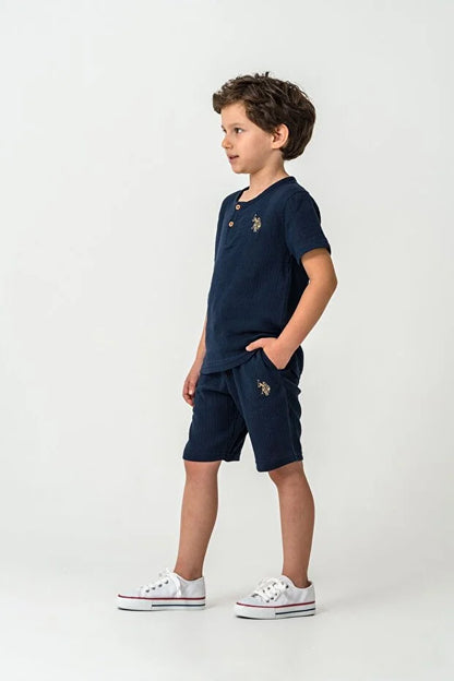 طقم اطفال ولادي U.S POLO