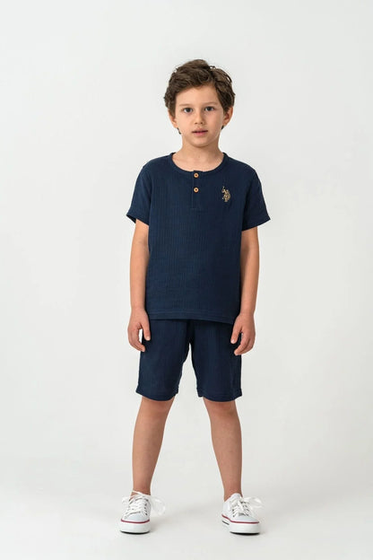 طقم اطفال ولادي U.S POLO