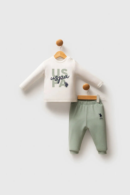 U.S POLOطقم بيبي ستايل عملي