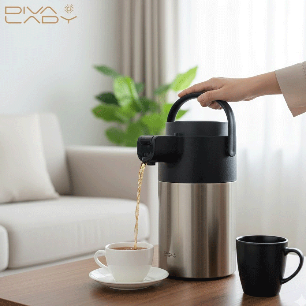 مطارة ضغط للشاي والقهوة 3 لتر