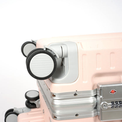 حقيبة سفر بإطار من الألومنيوم مع قفل إدارة أمن النقل، 3 قطع